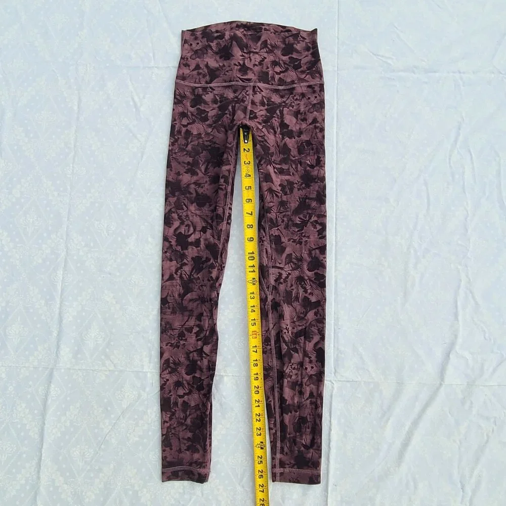 Lululemon Align Pant 28" - Mini Dusk Floral Antique Bark Black - Size 6 - Picture 7 of 16